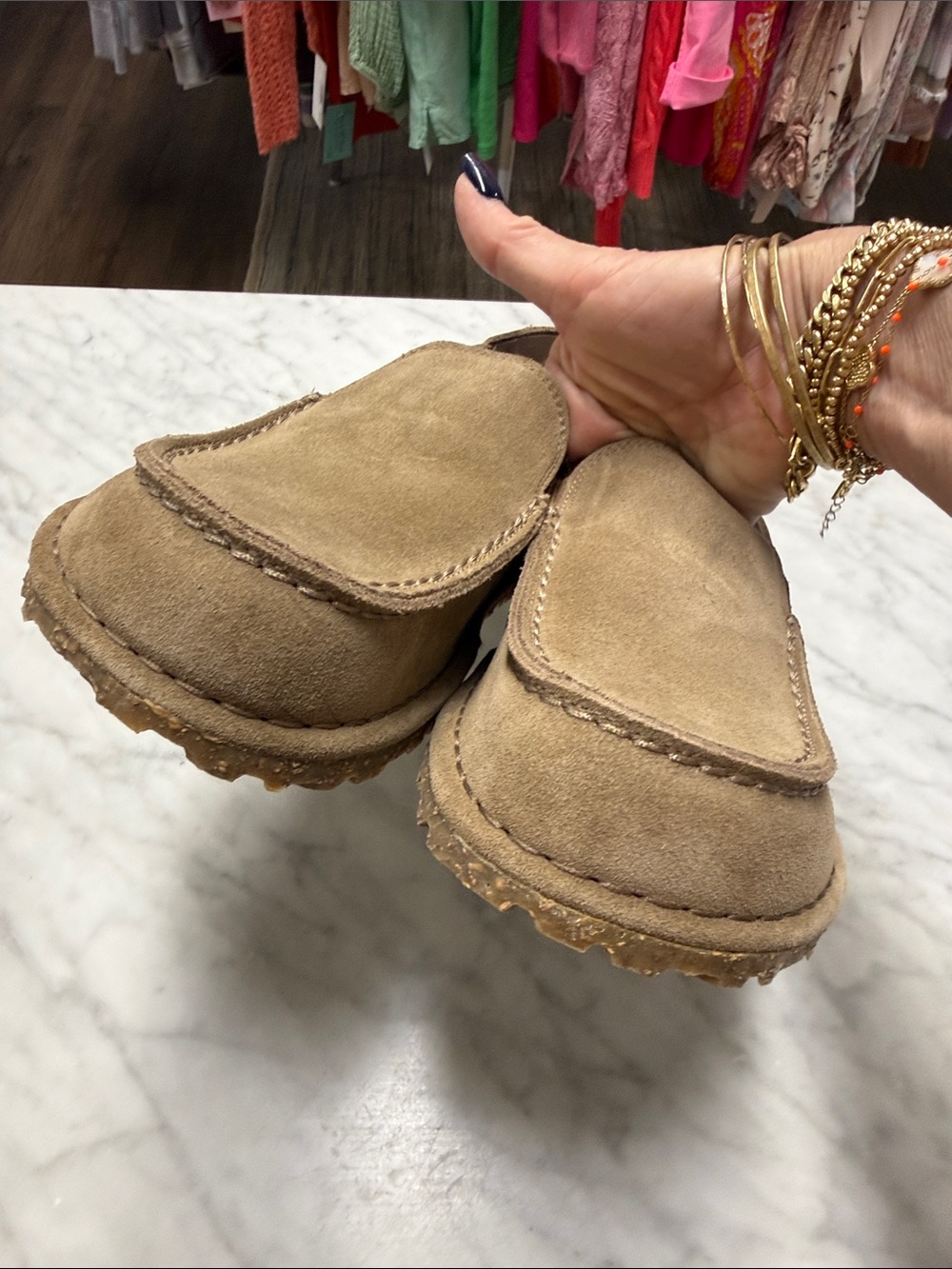 Birkenstock NARROW FIT Utti Slip On Shoe Size 42 in Suede Leather - Picture 7 of 16
